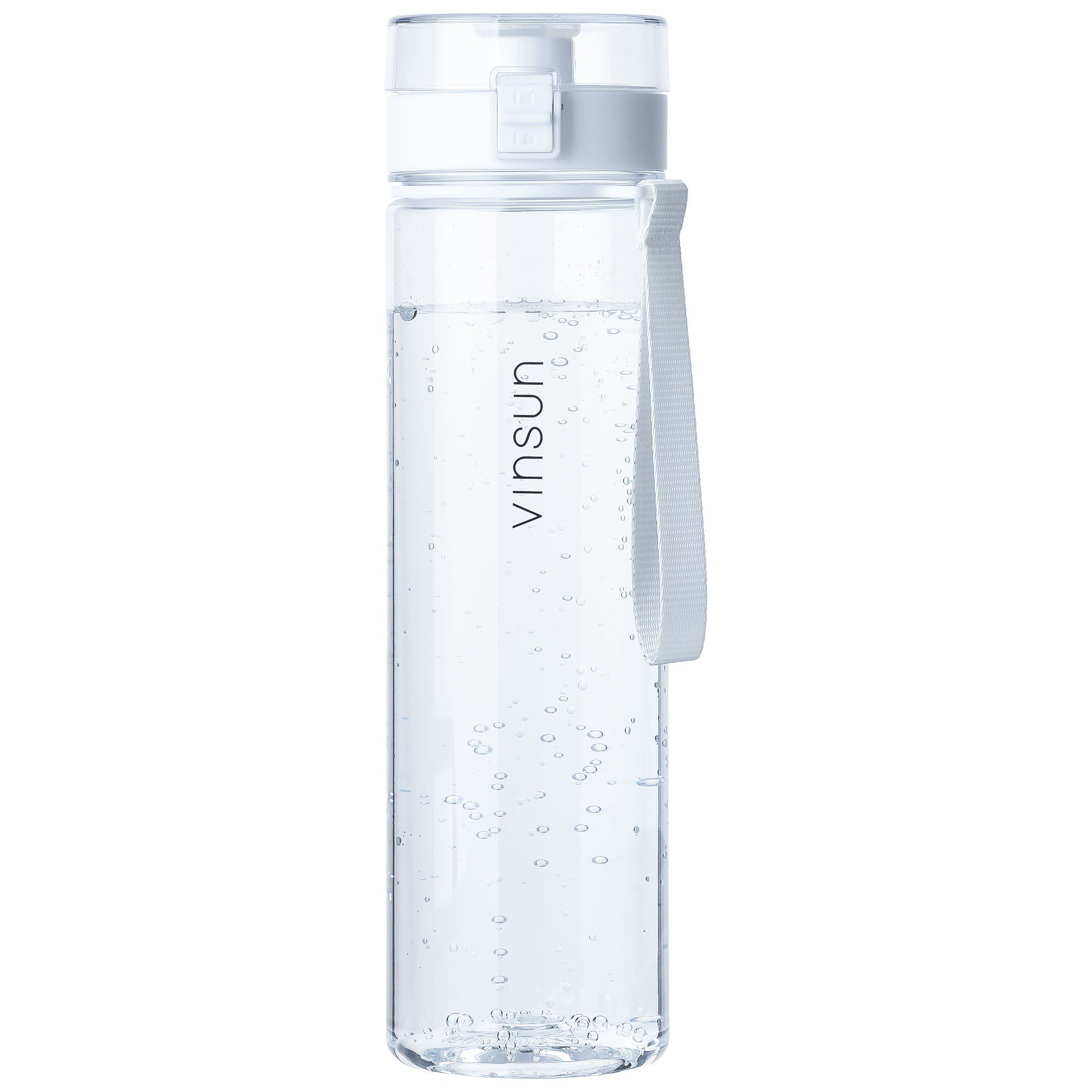Kohlensäure, geeignet, frei, BPA auslaufsicher 1L, Trinkflasche auslaufsicher und Transparent, Trinkflasche - Geschmacksneutral, Geruchs- Vinsun Kohlensäure