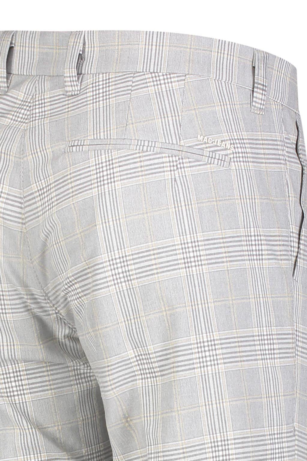 grey LENNOX MAC CARBONIUM 5-Pocket-Jeans BI-STRETCH MAC metal 6344-00-0702L-055K check