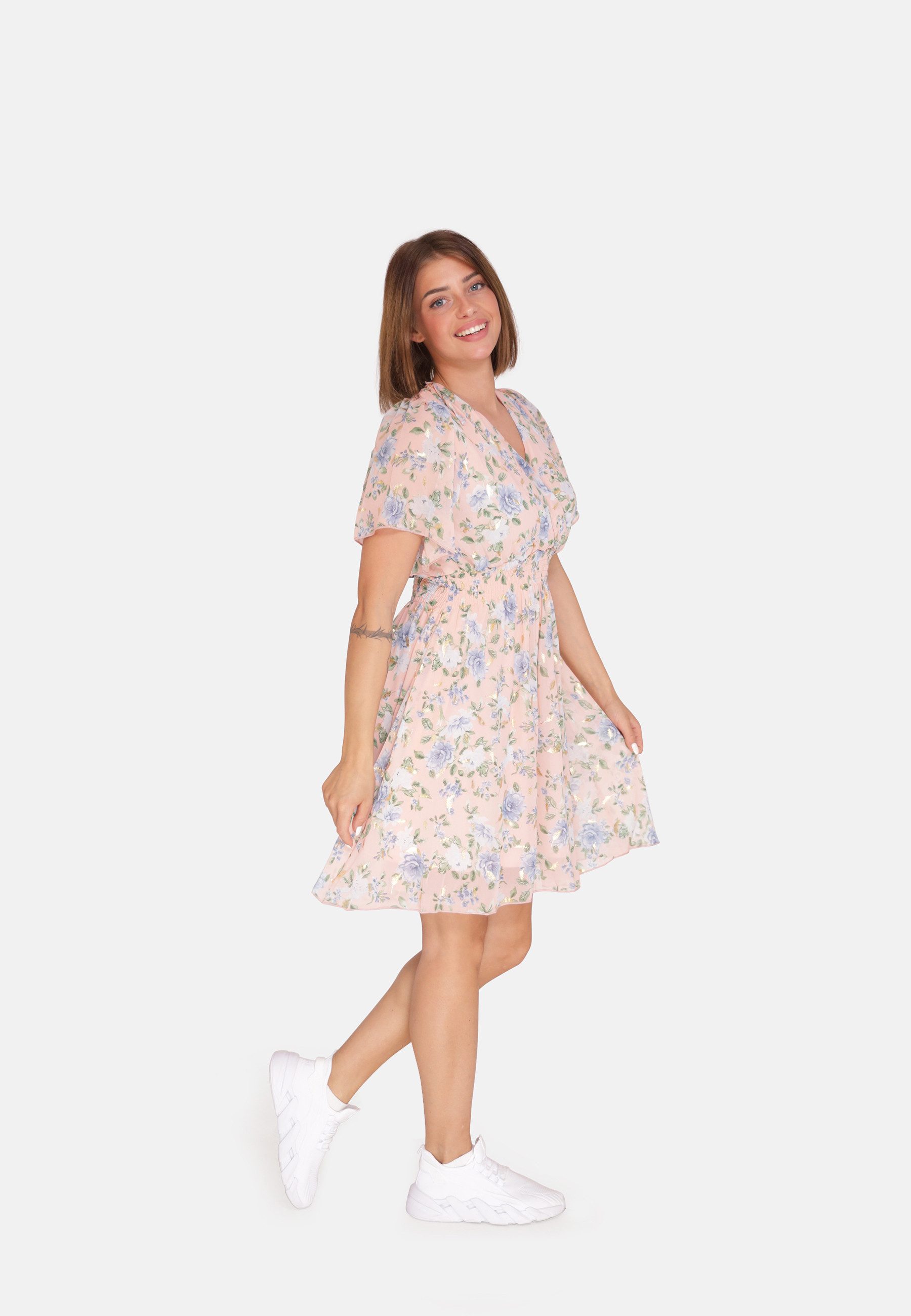 Elara Sommerkleid Elara Damen Sommerblumenkleid (1-tlg) günstig online kaufen