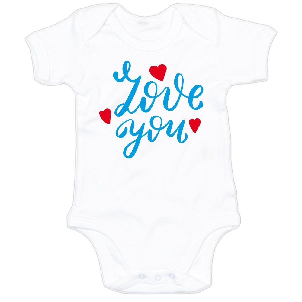 G-graphics Kurzarmbody Baby Body - Love you mit Spruch / Sprüche •  Babykleidung • Geschenk zur Geburt / Taufe / Babyshower / Babyparty •  Strampler