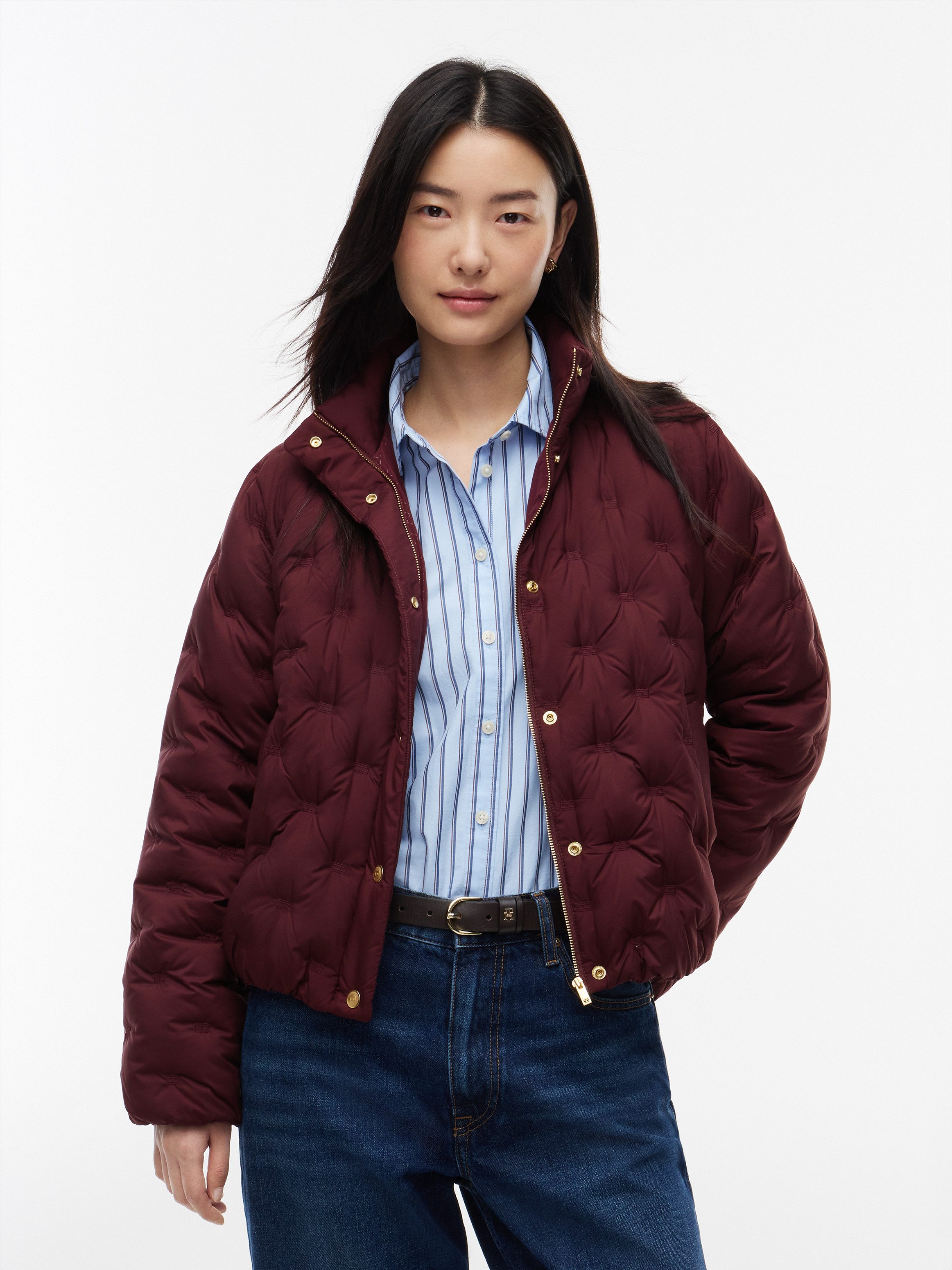 Tommy Hilfiger Steppjacke LW DOWN FLAG QUILT JACKET Kunstfaser