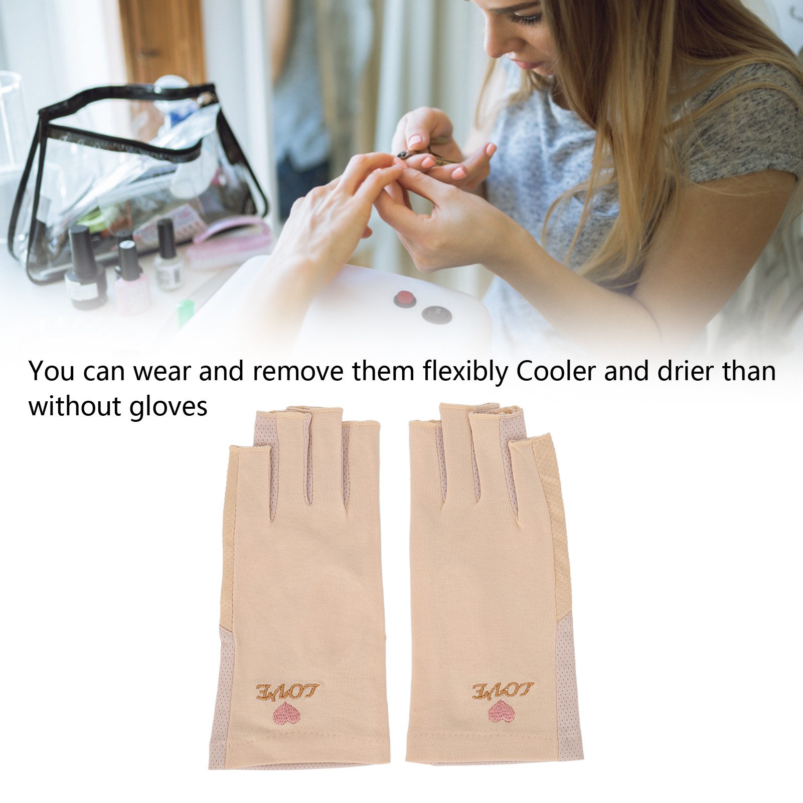 SURFOU Unterziehhandschuhe UV-Schutz Handschuhe für Nagellampen günstig online kaufen