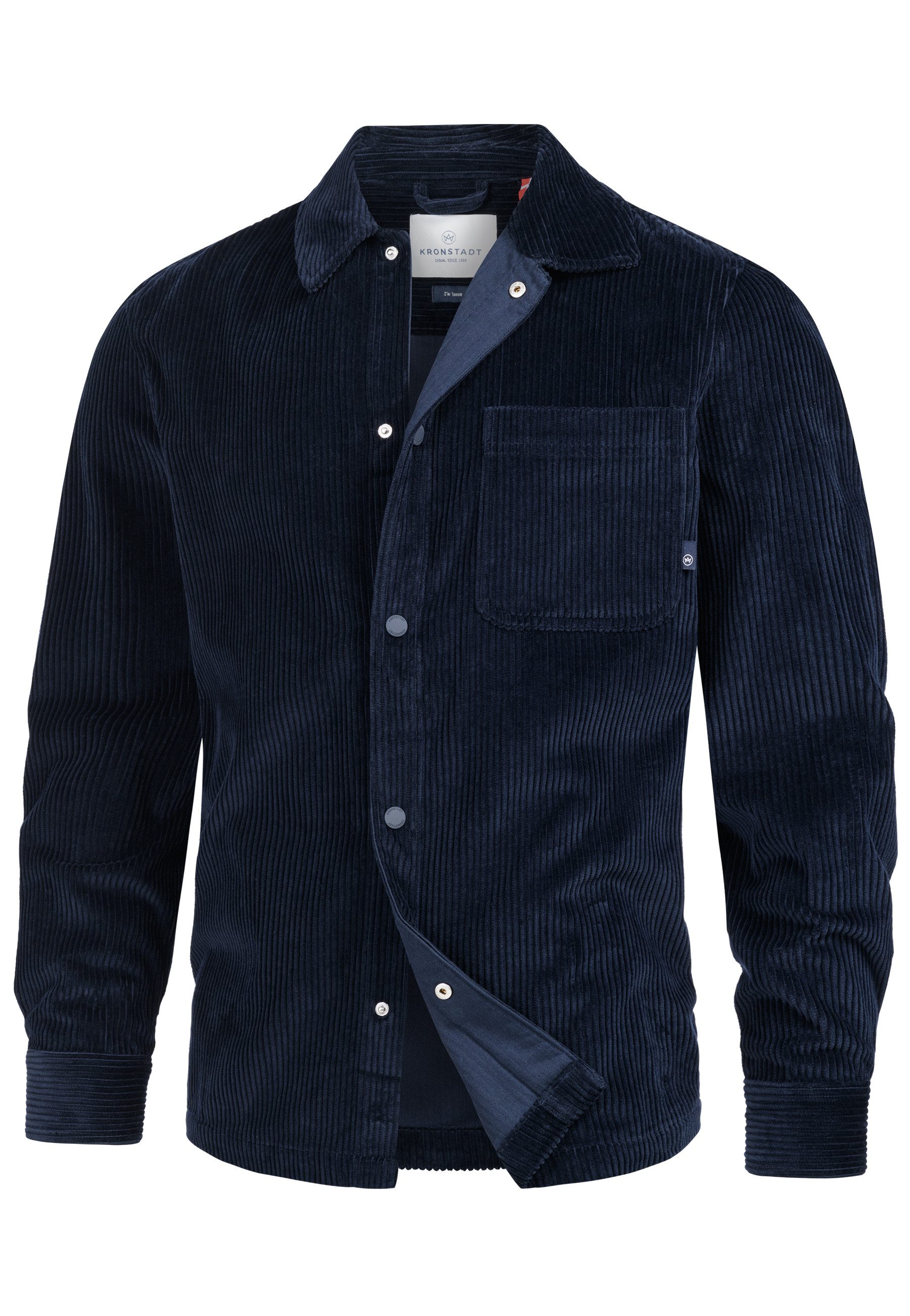 Kronstadt Langarmhemd Herren KSChandos overshirt Herrenhemd Langarm Cordhem günstig online kaufen
