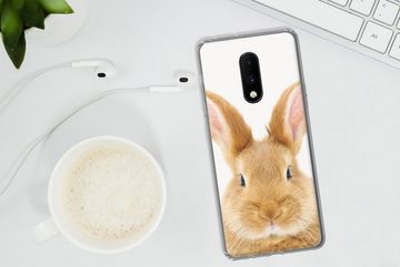 MuchoWow Handyhülle Kinder - Kaninchen - Kind - Mädchen - Jungen, Phone Case, Handyhülle OnePlus 7, Silikon, Schutzhülle