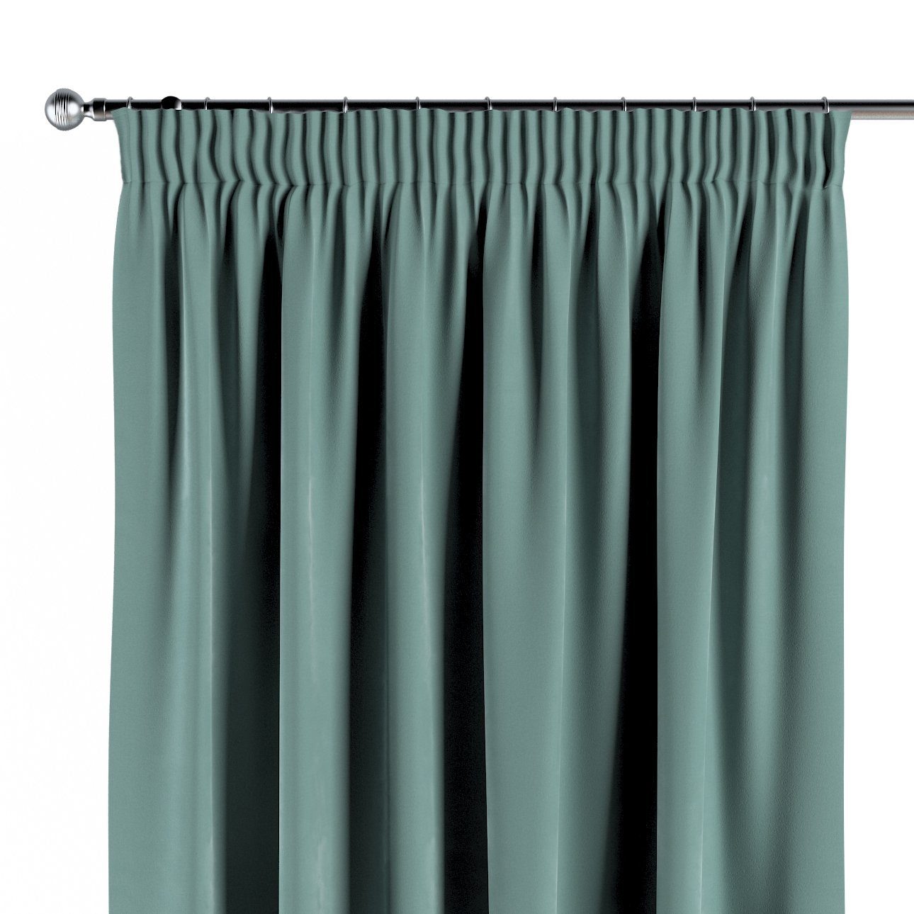 Dekoria Kräuselband mit cm, mintgrün Vorhang 130x100 Velvet, Vorhang
