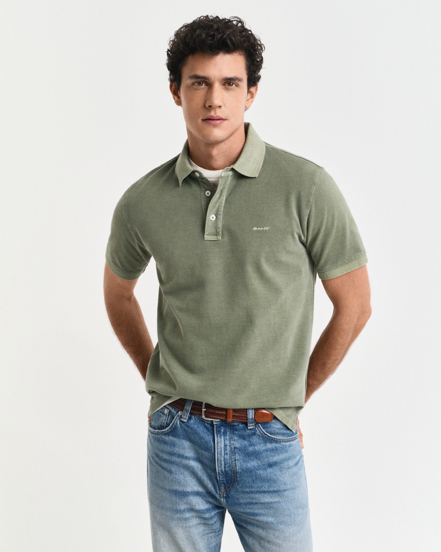 Gant Poloshirt Herren Poloshirt Baumwolle SUNFADED günstig online kaufen