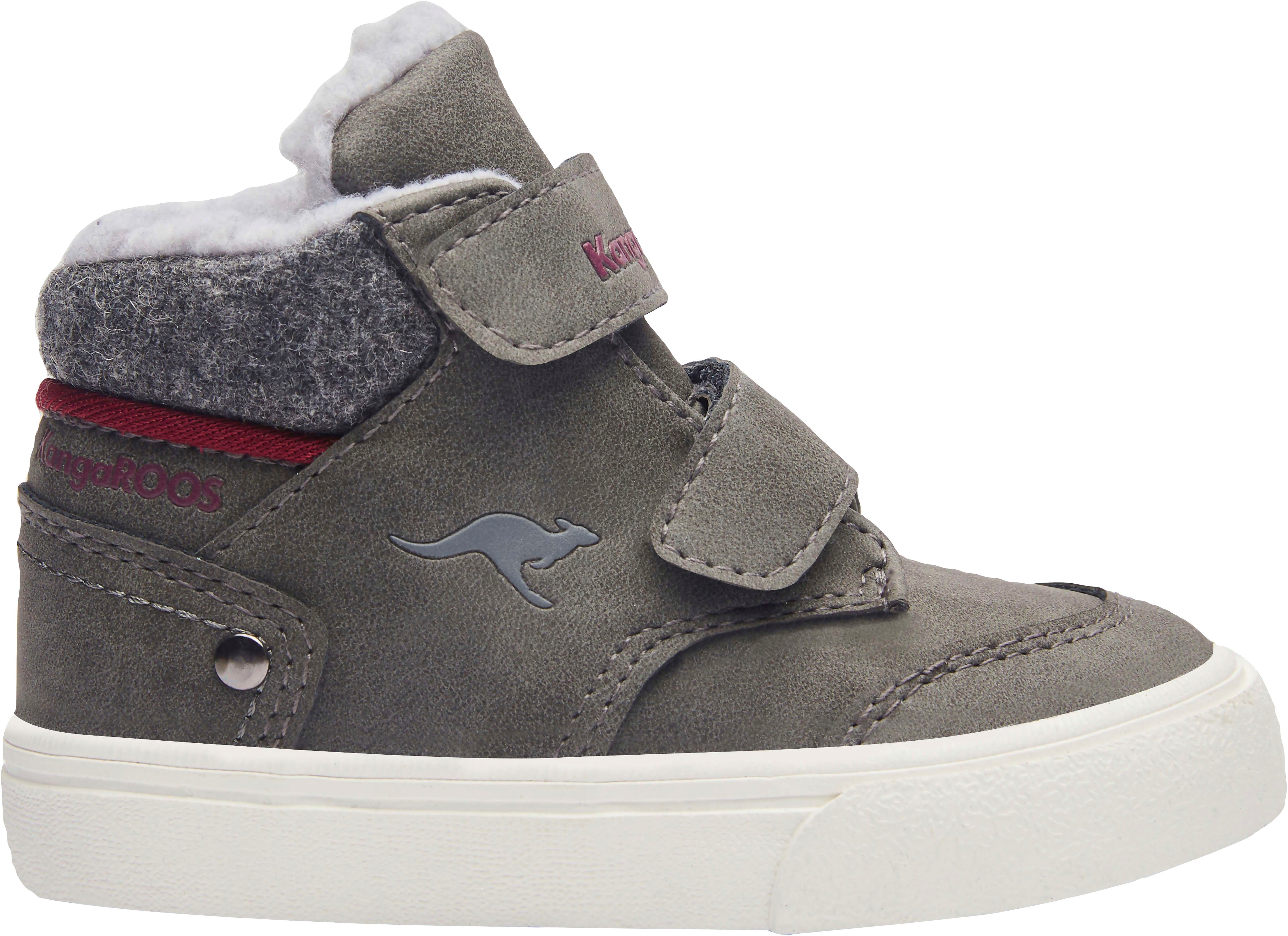 KangaROOS KaVu Primo V Sneaker anthrazit-grau Klettverschluss mit