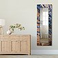 Artland Wandspiegel »Lavendel vor Holzhintergrund«, gerahmter Ganzkörperspiegel mit Motivrahmen, geeignet für kleinen, schmalen Flur, Flurspiegel, Mirror Spiegel gerahmt zum Aufhängen, Bild 1