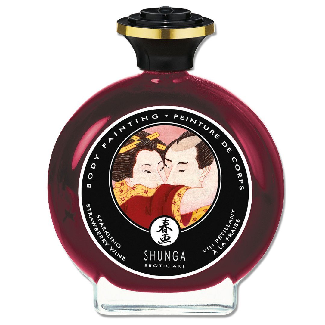 SHUNGA Körperpflegemittel Bodypainting Erotik Art - Sparkling Strawberry Wine, Leckbar