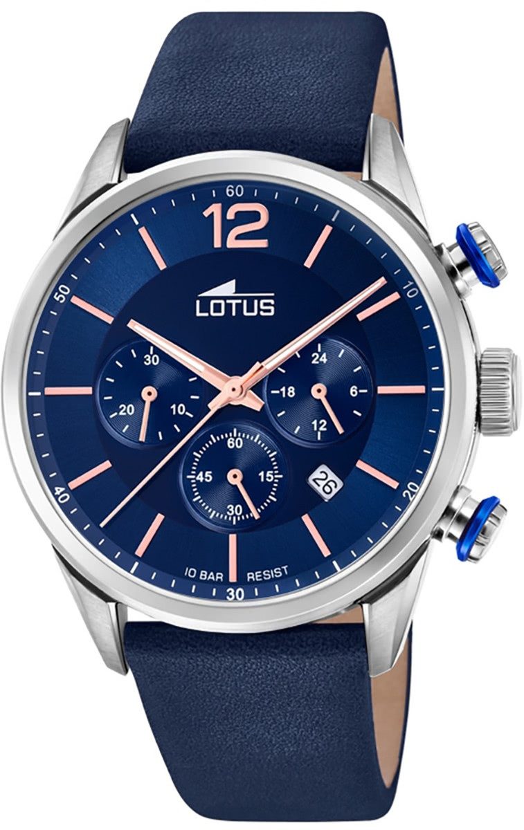 Quarzuhr LOTUS Herren Uhr Sport 18689/2 Leder