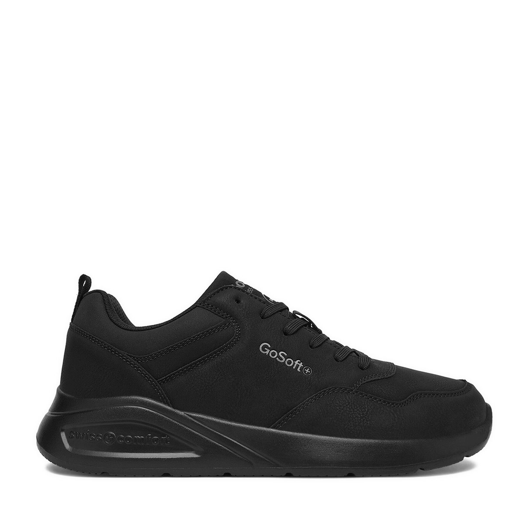 Go Soft Go Soft Herren Turnschuhe Schwarz Walkingschuh