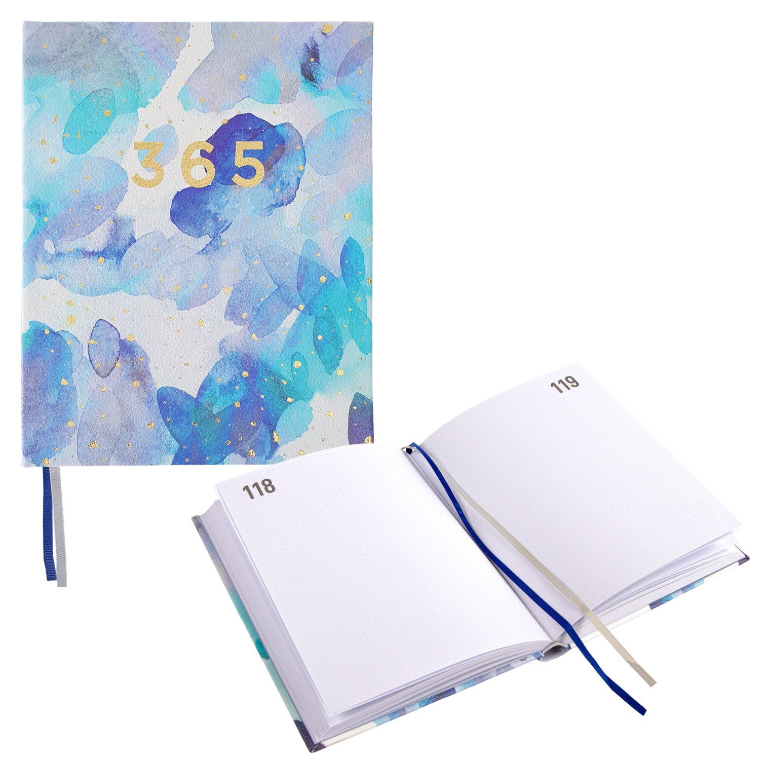 Idena Notizbuch Idena 12254 - Journal 365 Tage, gepunktet, 160 x 197 mm, 368 Seiten