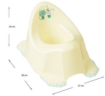 Tega-Baby Babybadewanne 3 TEILE Set DOG & CAT Gelb + Ständer Grau - Babybadeset Wanne 84 cm, (Made in Europe Premium.set), ** Wanne + Badesitz +Topf + Ständer **