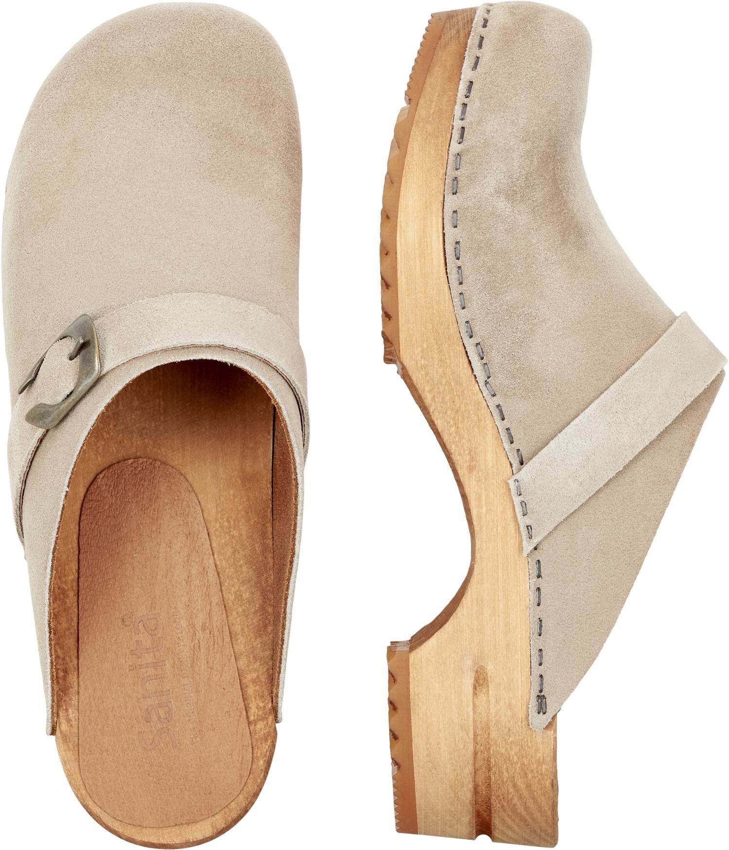 Wood Sanita Hedi Sanita Beige Clog