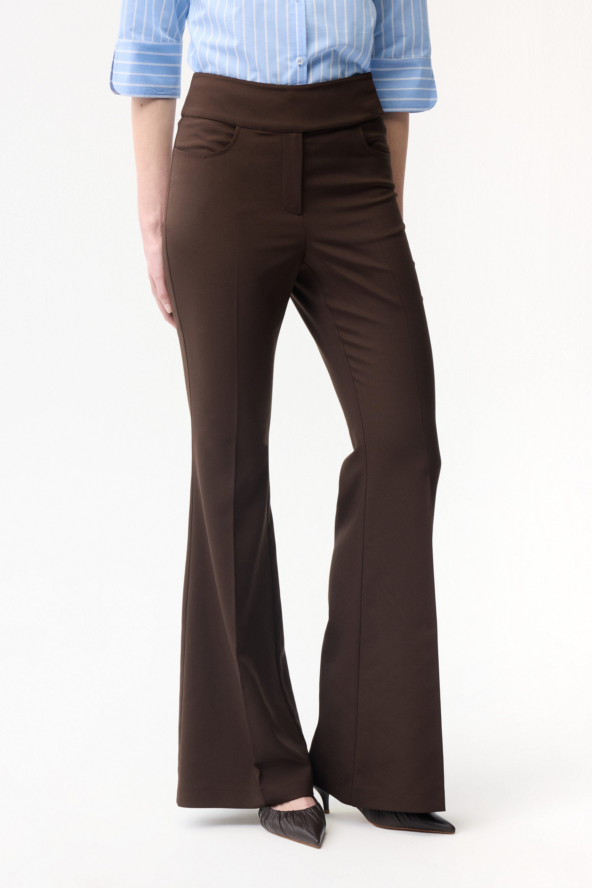adL Stoffhose High-Waist-Schlaghose