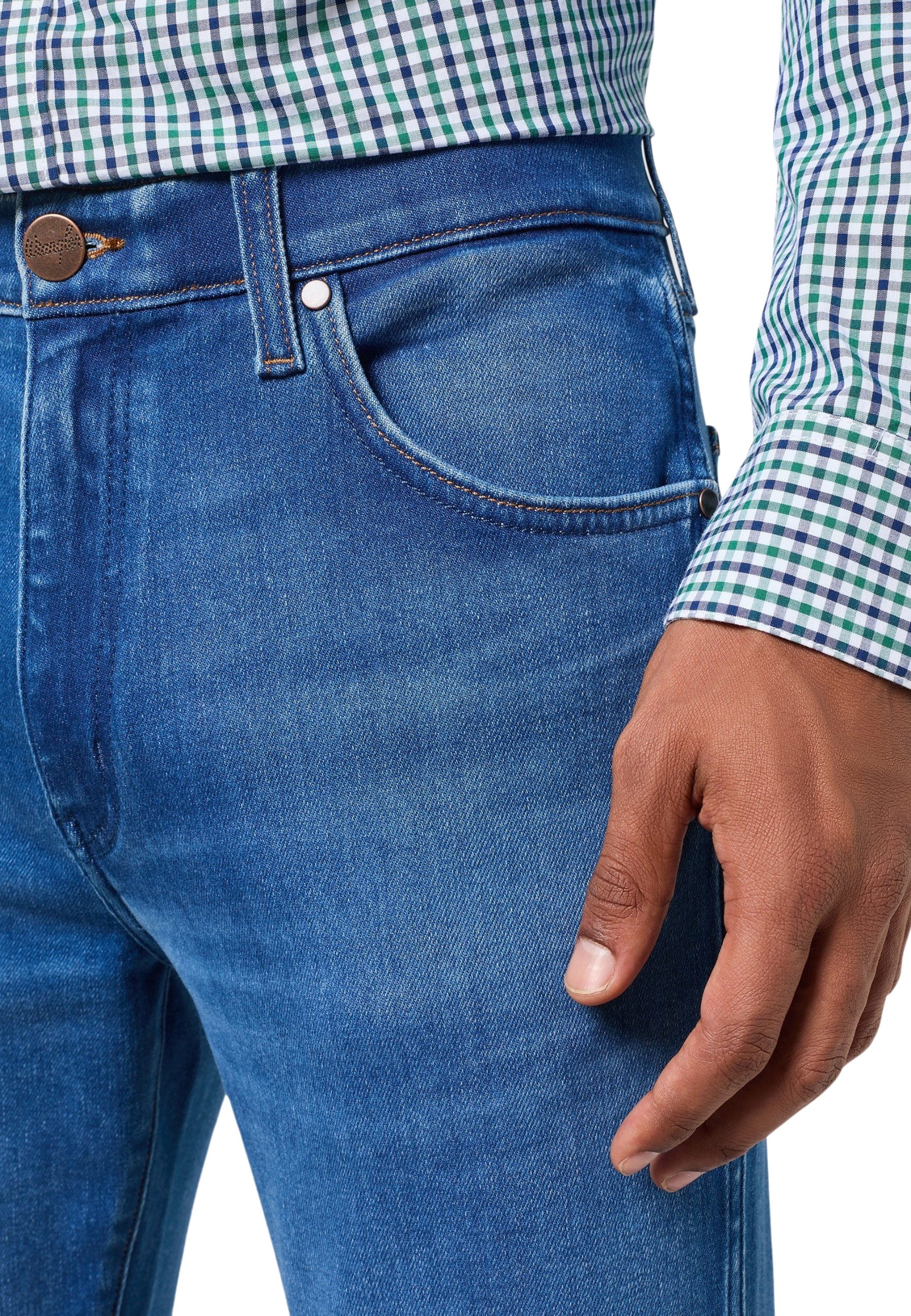 Wrangler 5-Pocket-Jeans Hose Slim Larston Jeans (1-tlg)