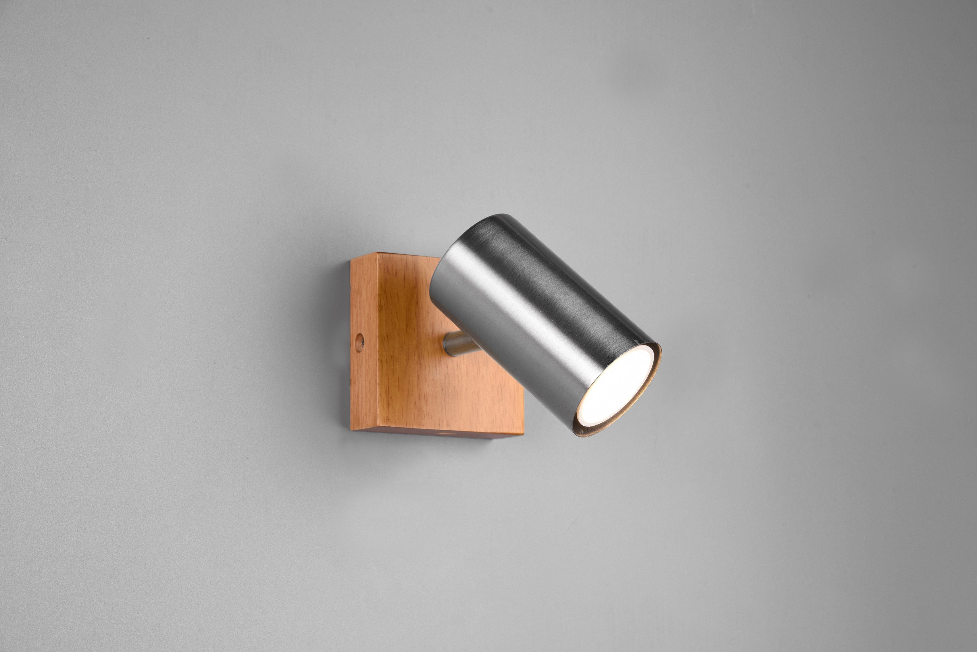 TRIO Leuchten Deckenspot Deckenmontage Holz ohne o. Leuchtmittel, Marley, Fest-Anschluss, Stecker per Wand-und Baldachin