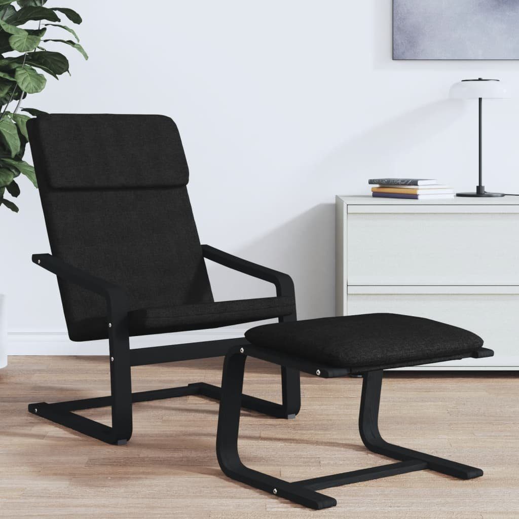 vidaXL Polsterhocker Fußhocker Schwarz 51x41x40 cm günstig online kaufen