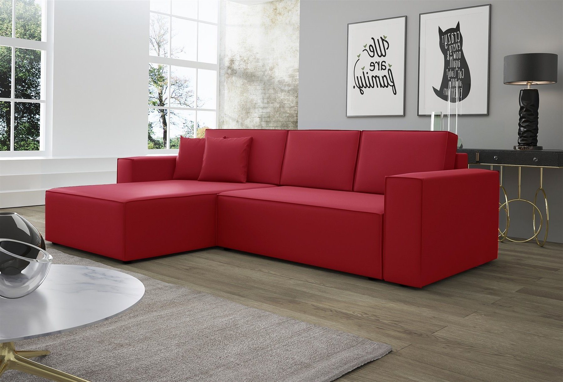 Fun Möbel Ecksofa Ecksofa Schlafsofa Sofa günstig online kaufen
