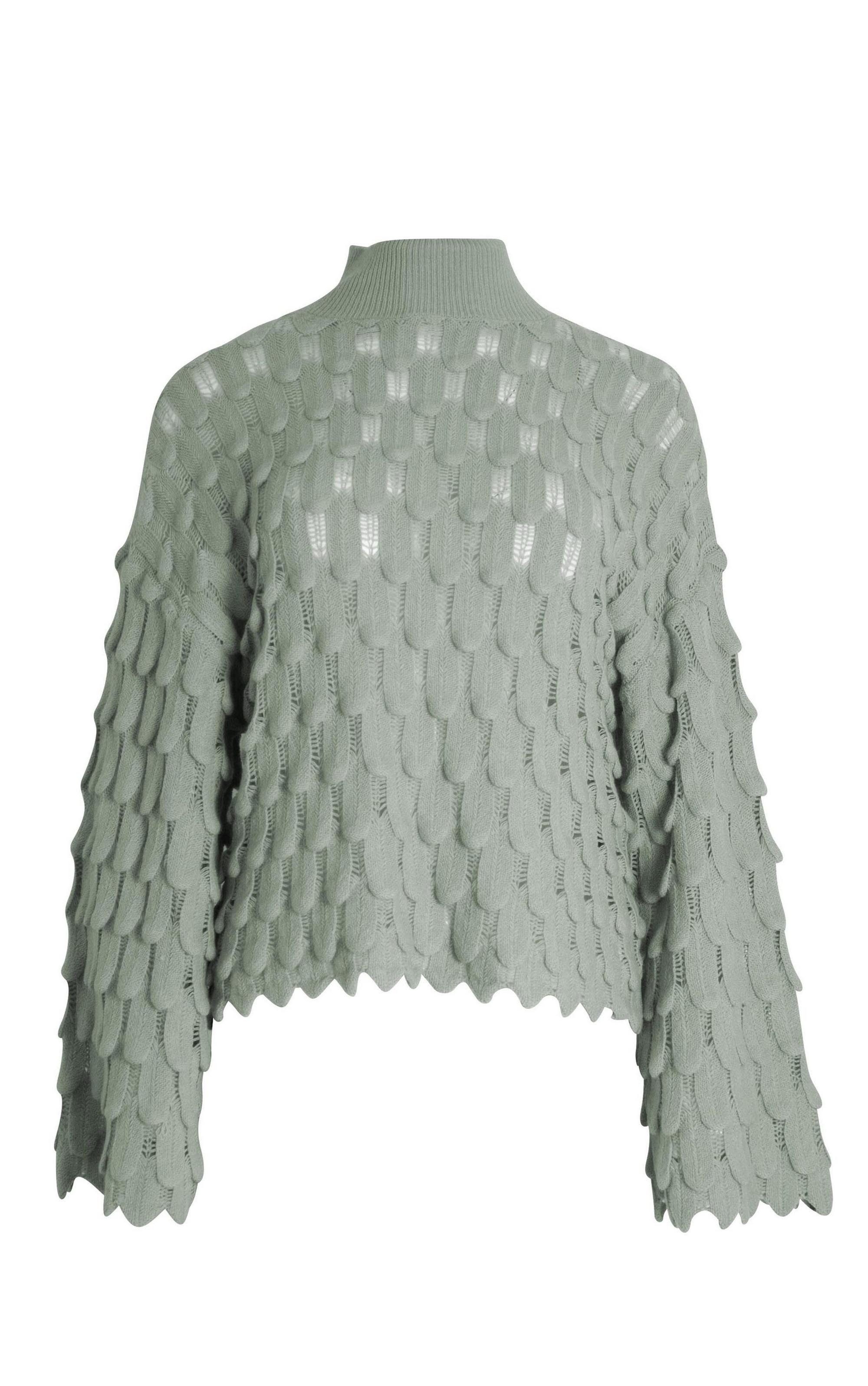 Passioni Strickpullover mit Trompetenärmeln günstig online kaufen