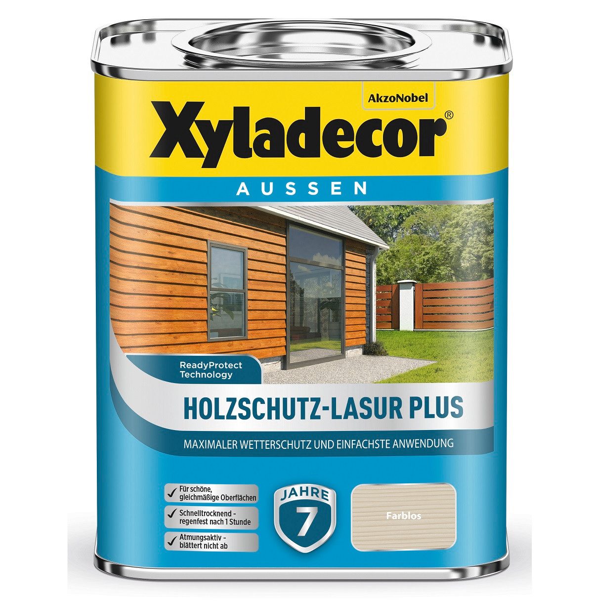 Holzschutzlasur XYLADECOR Holschutzlasur Plus, Farblos, 750ml