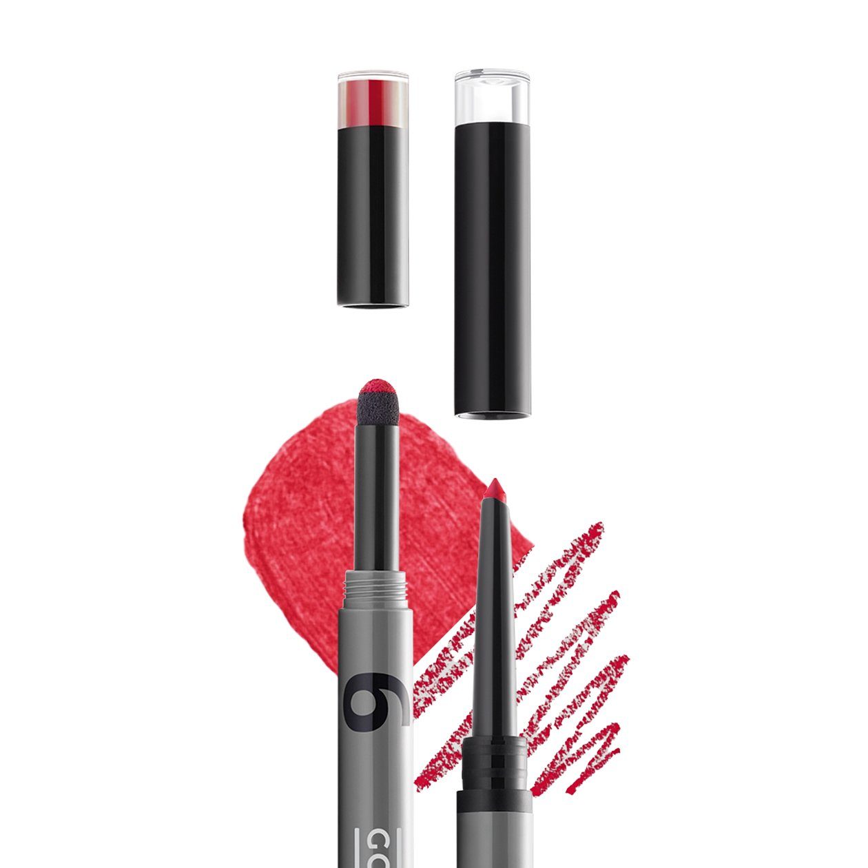 supreme ultimative Lippen Rot mit definierte für LipDesigner, DAS 6704 passendem Lipliner. Gokos - farblich perfekt Lippenstift