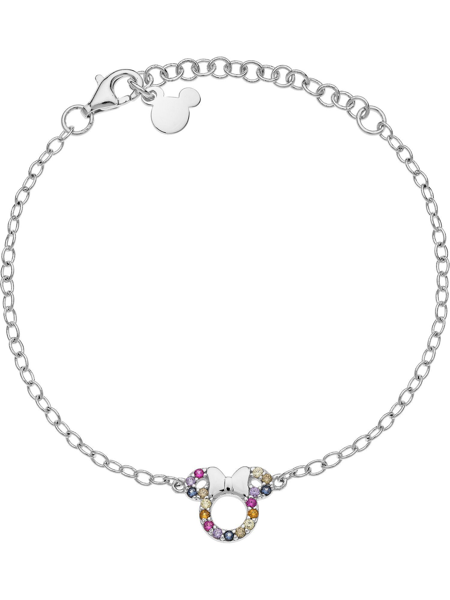 Silber Silberarmband Disney Mädchen-Armband DISNEY Jewelry 20 Modern Zirkonia, 925er