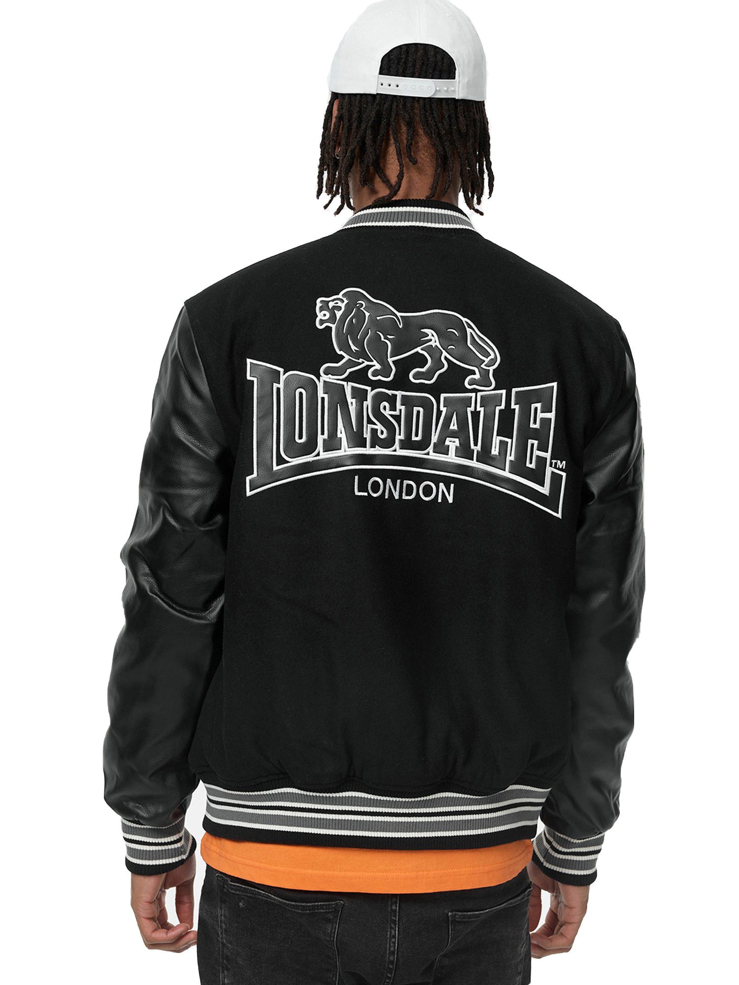 Lonsdale Collegejacke Oxford (kein Set) Mit Lederärmeln