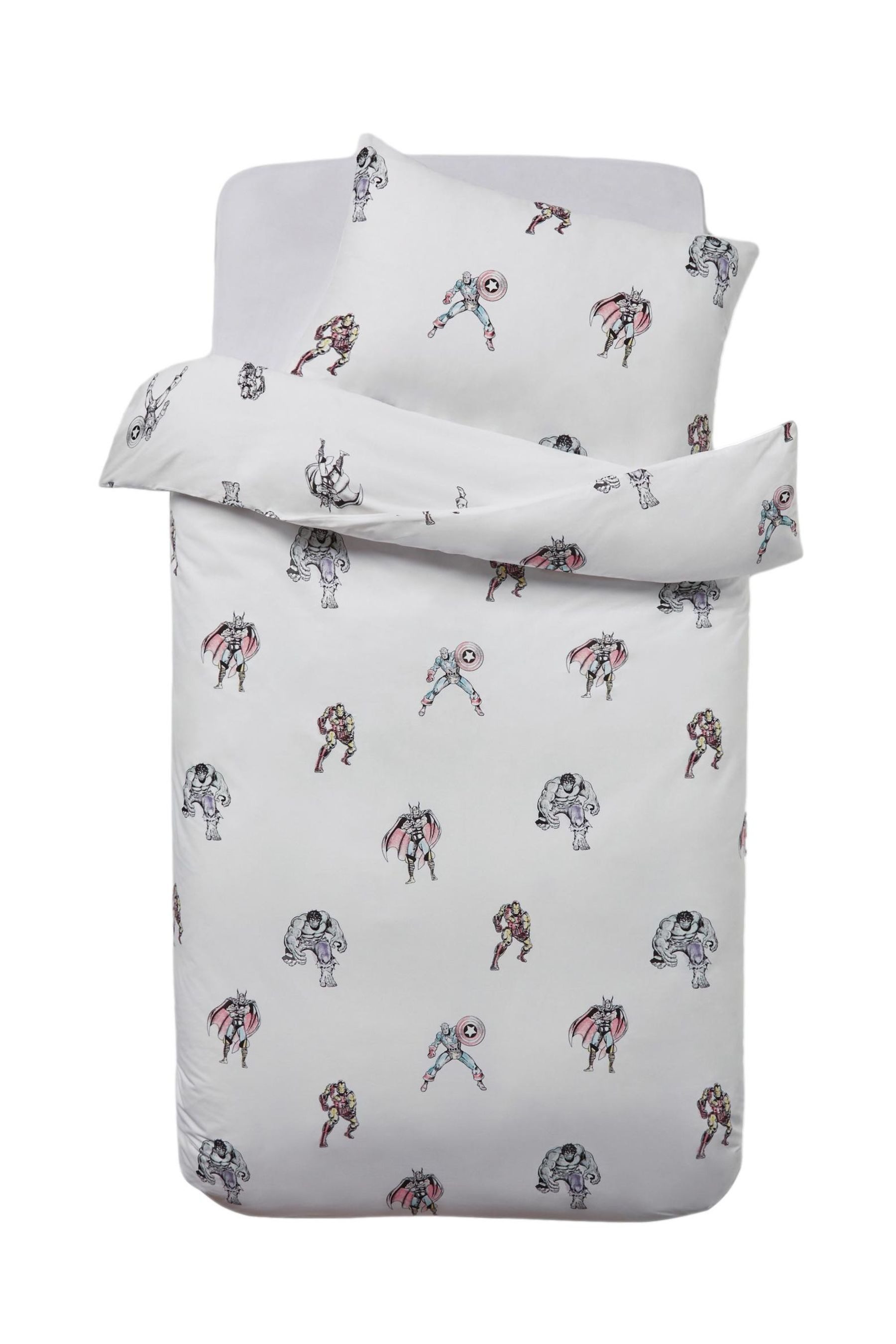 Next Bett-Set Bettgarnitur aus Baumwolle, Disney Marvel Avengers, Bezug: Baumwolle