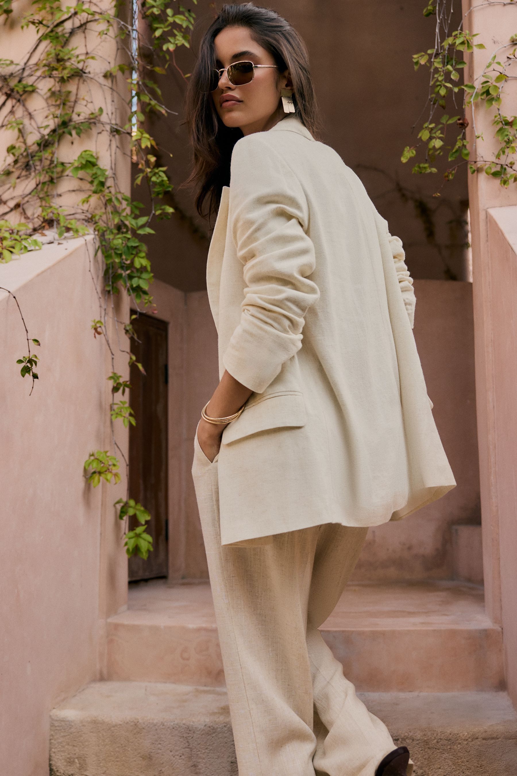 Friends Like These Jackenblazer Friends Like These Blazer mit Leinen, Regul günstig online kaufen