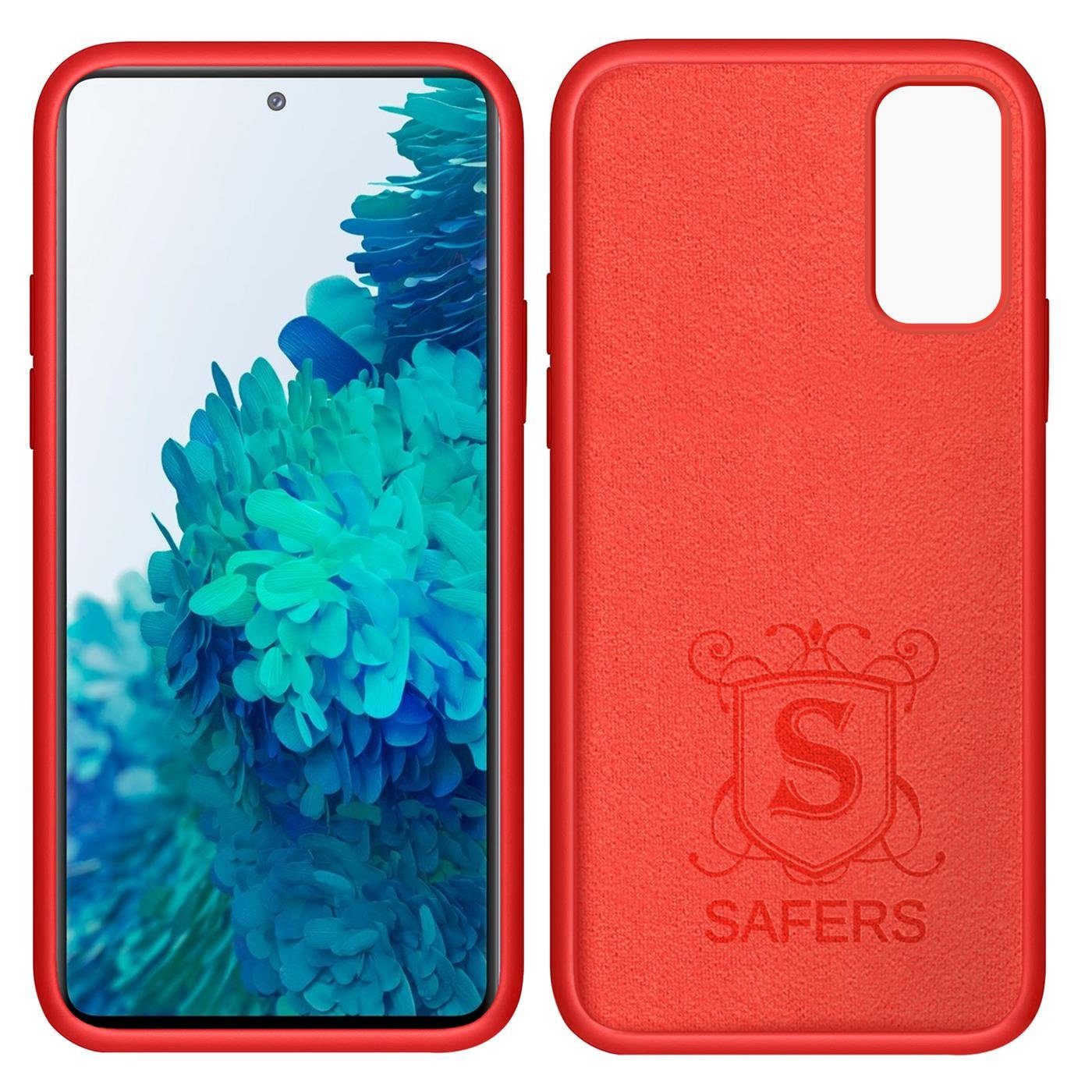 CoolGadget Handyhülle Silikon Case für das Samsung Galaxy S20 FE Slim TPU Cover 6,5 Zoll, Weiche Schutz Hülle mit Innen Fleece aus Stoff Handy Tasche – Bild 3 von 5
