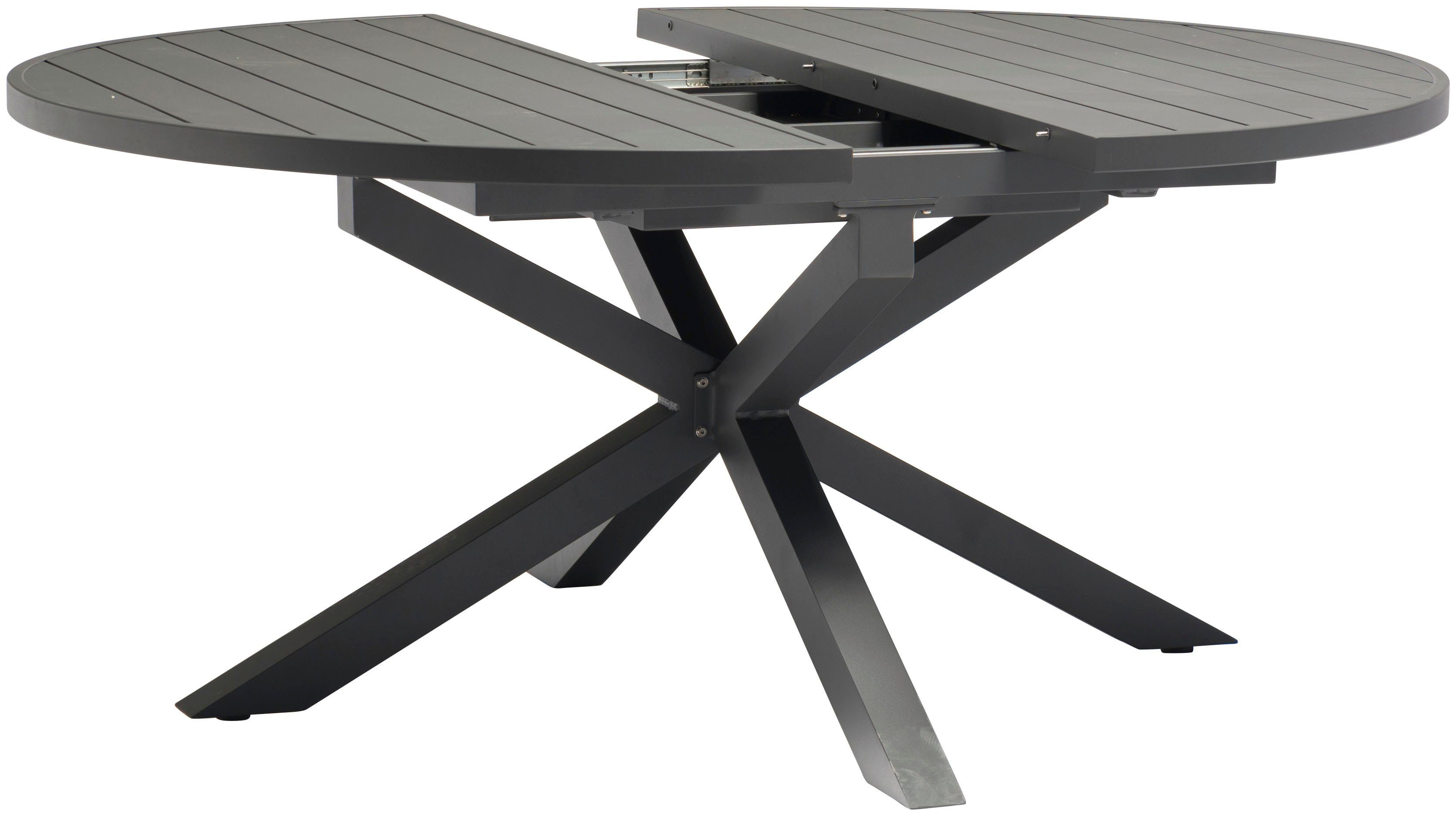 Destiny Esstisch ARONA, Ø145/ (oval 199x145)x75cm, Aluminium