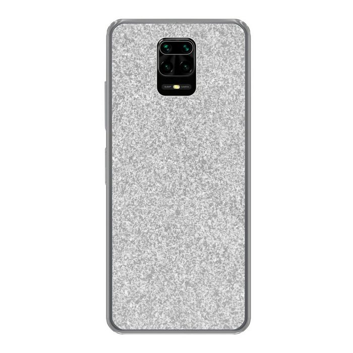 MuchoWow Handyhülle Granit - Struktur - Grau - Design Phone Case Handyhülle Xiaomi Redmi Note 9 Pro Silikon Schutzhülle
