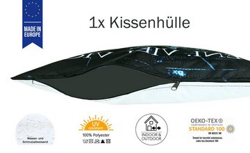 Kissenbezüge 1x 50x50cm Outdoor Kissenhülle Bitcoin Wasserfest, JACK (1 Stück), 1x Kissenhülle, strapazierfähig, wasserabweisend, Innen & Außen