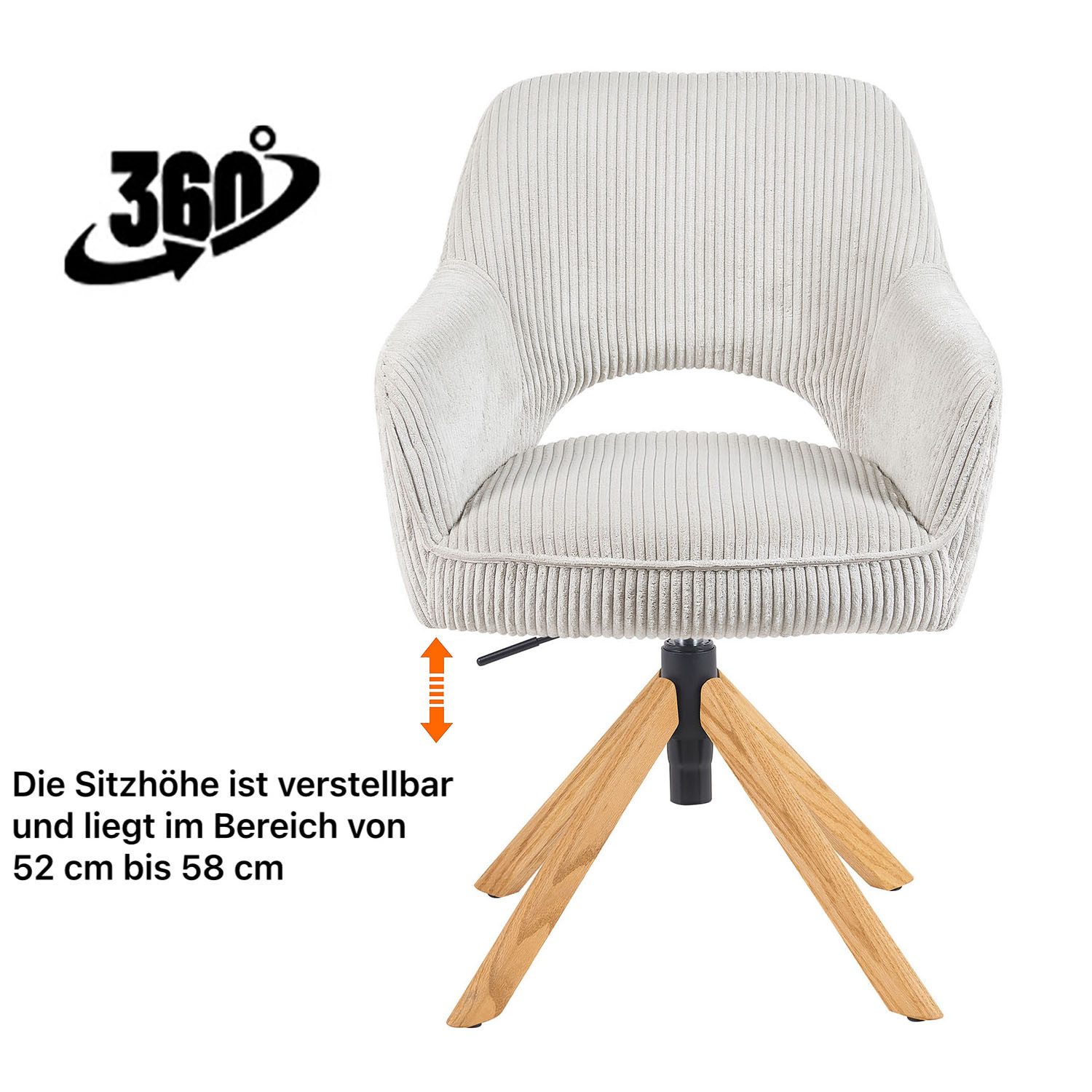 DUBI Möbel Polsterstuhl Mika-Lara 2er-Set günstig online kaufen