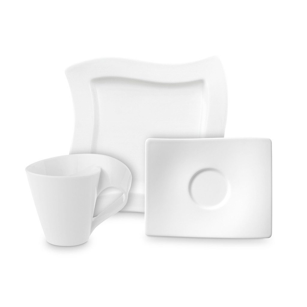 Villeroy & Boch Kombiservice NewWave Kaffee Set 12er Set (12-tlg), Porzellan