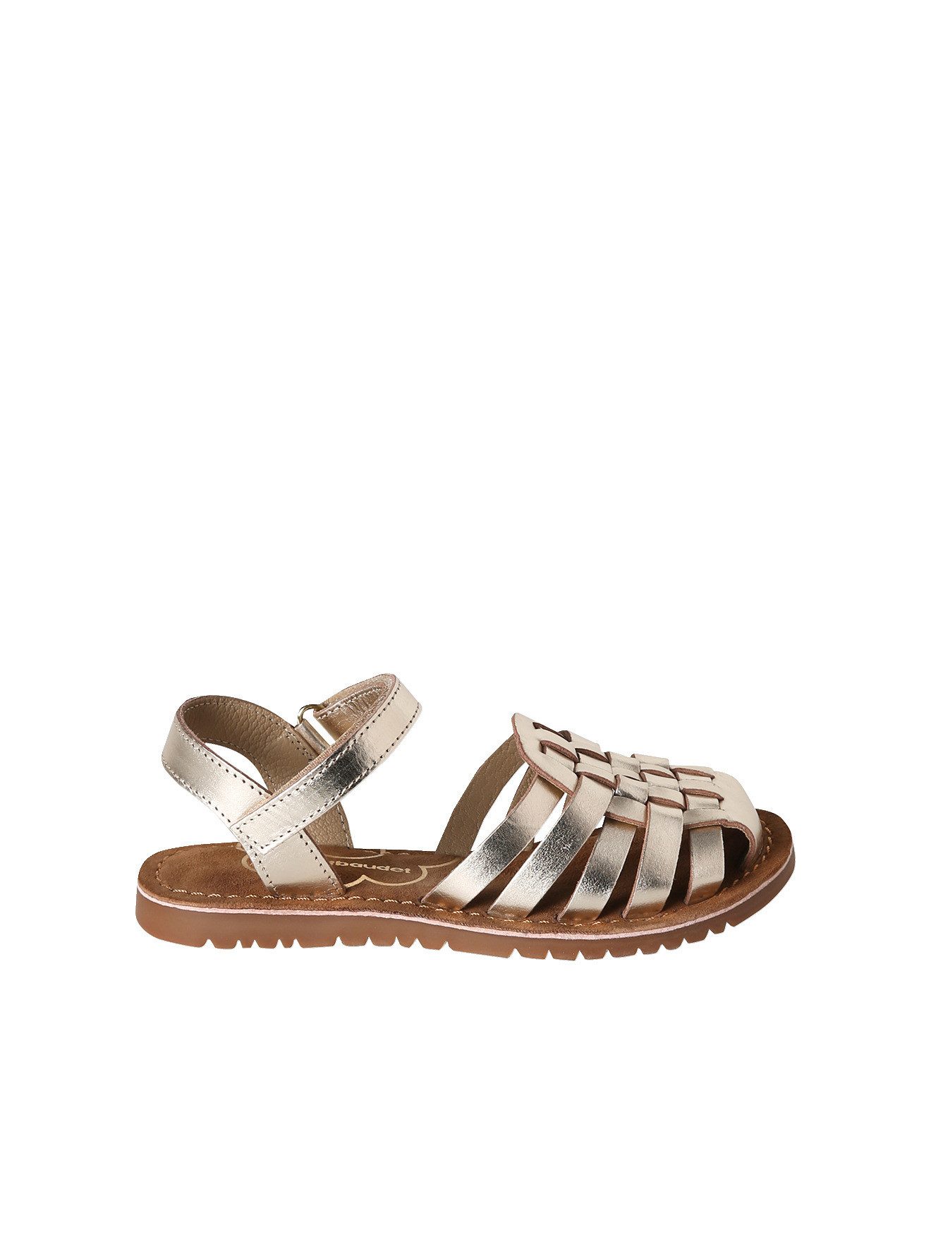 vertbaudet Kinder Ledersandalen mit Klettriemen Sandale