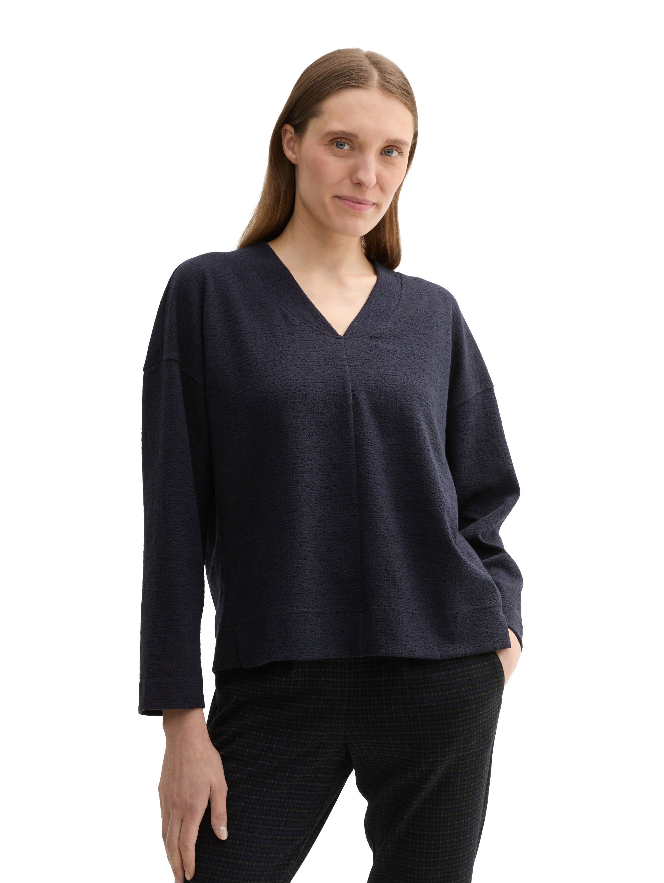 TOM TAILOR Sweatshirt mit Struktur und günstig online kaufen