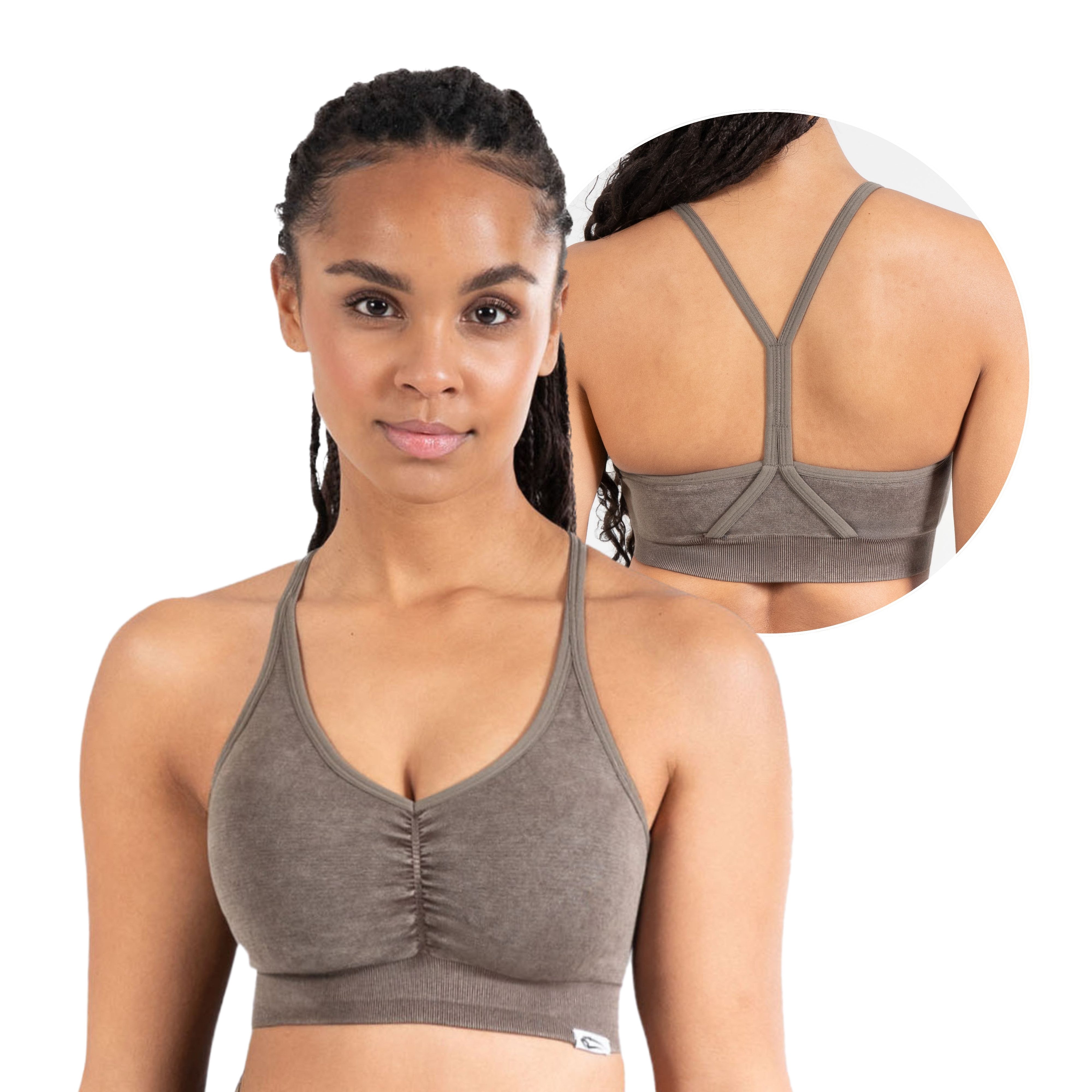 Smilodox Sport-BH Batik Acid Scrunch, Rutschfester Bustier mit Batik Waschu günstig online kaufen