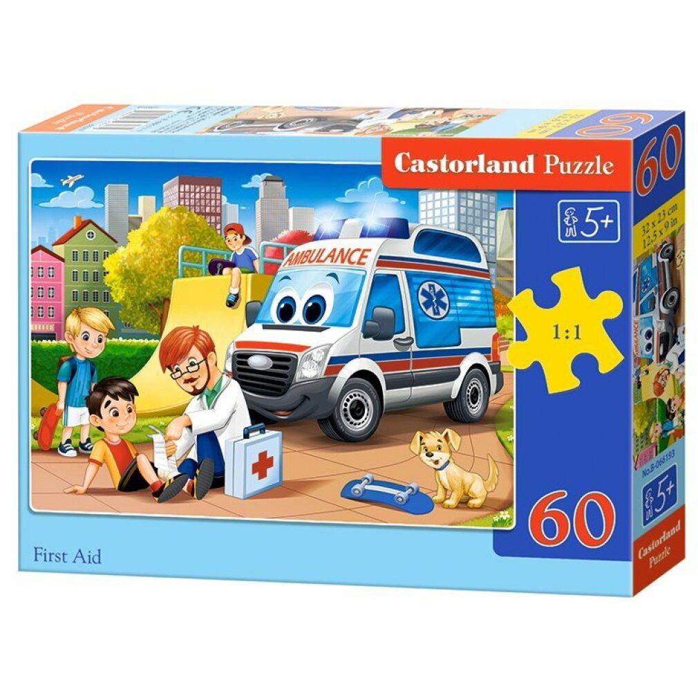 Castorland Puzzle Erste-Hilfe-Puzzle 60 Teile, Puzzleteile