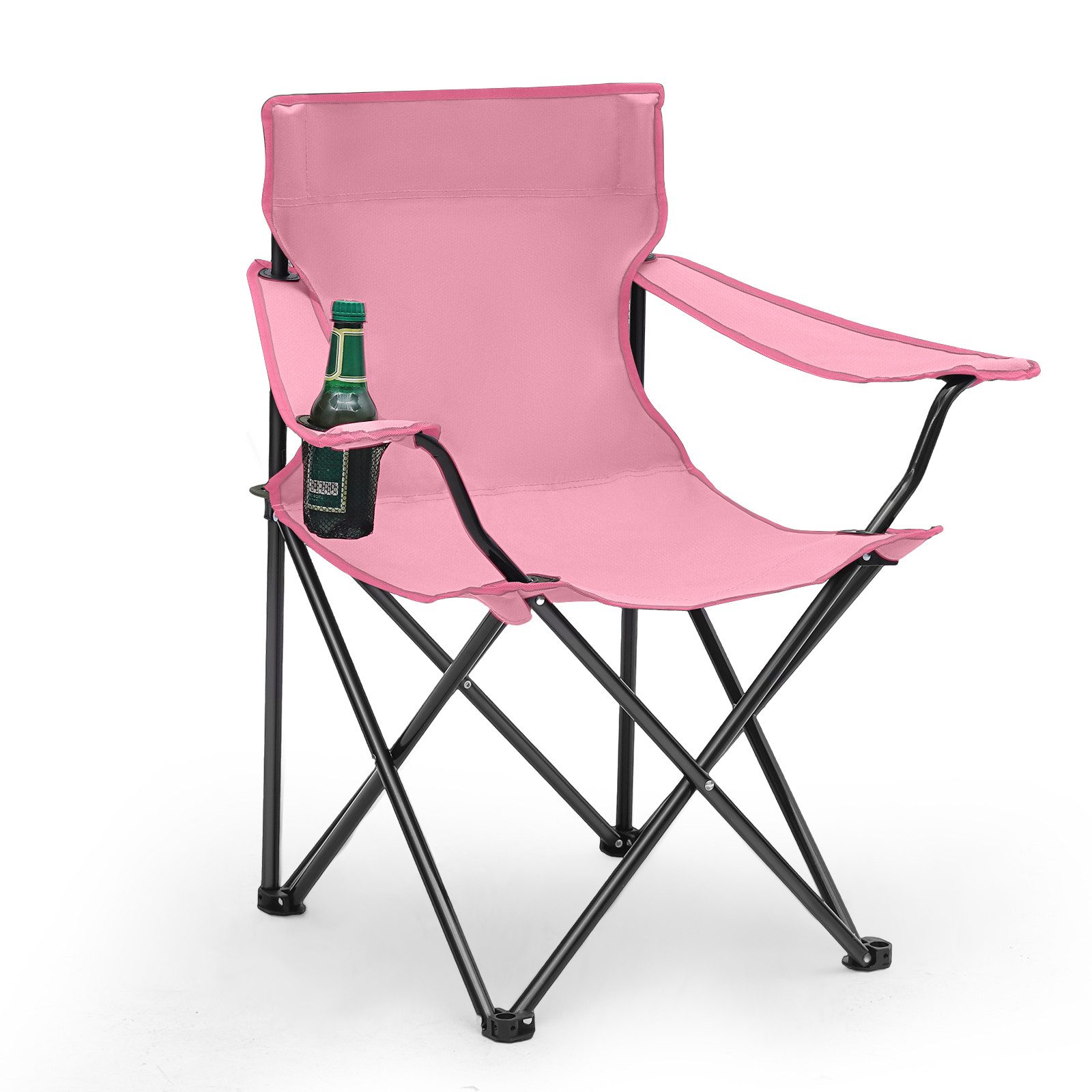 SUNULA Campingstuhl Faltbar Anglerstuhl Ultraleicht Faltstuhl Camping Klappstuhl (1 St), mit Getränkehalter, mit Tragetasche, bis max. 100 kg