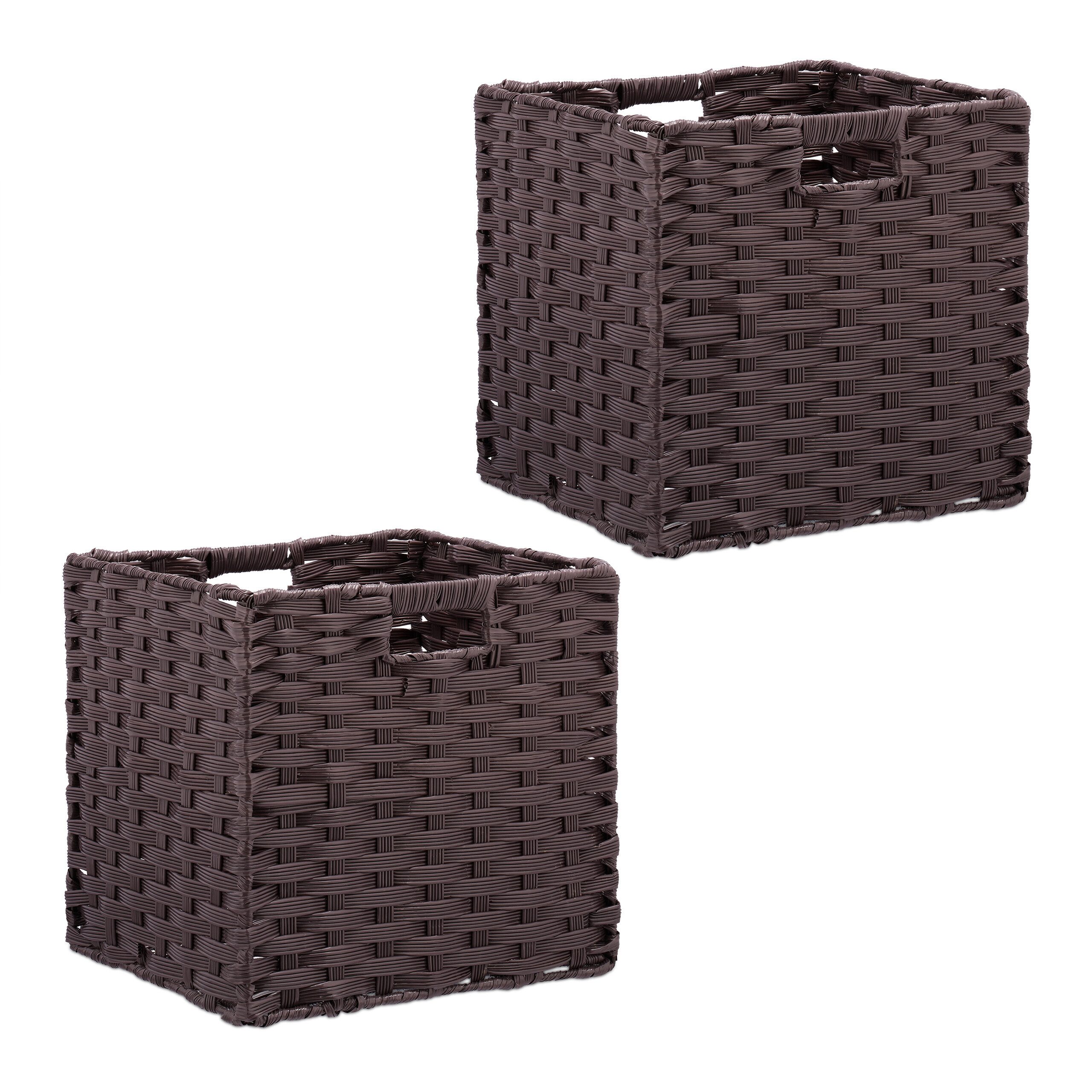 relaxdays Regalkorb Aufbewahrungskorb im 2er Set, günstig online kaufen