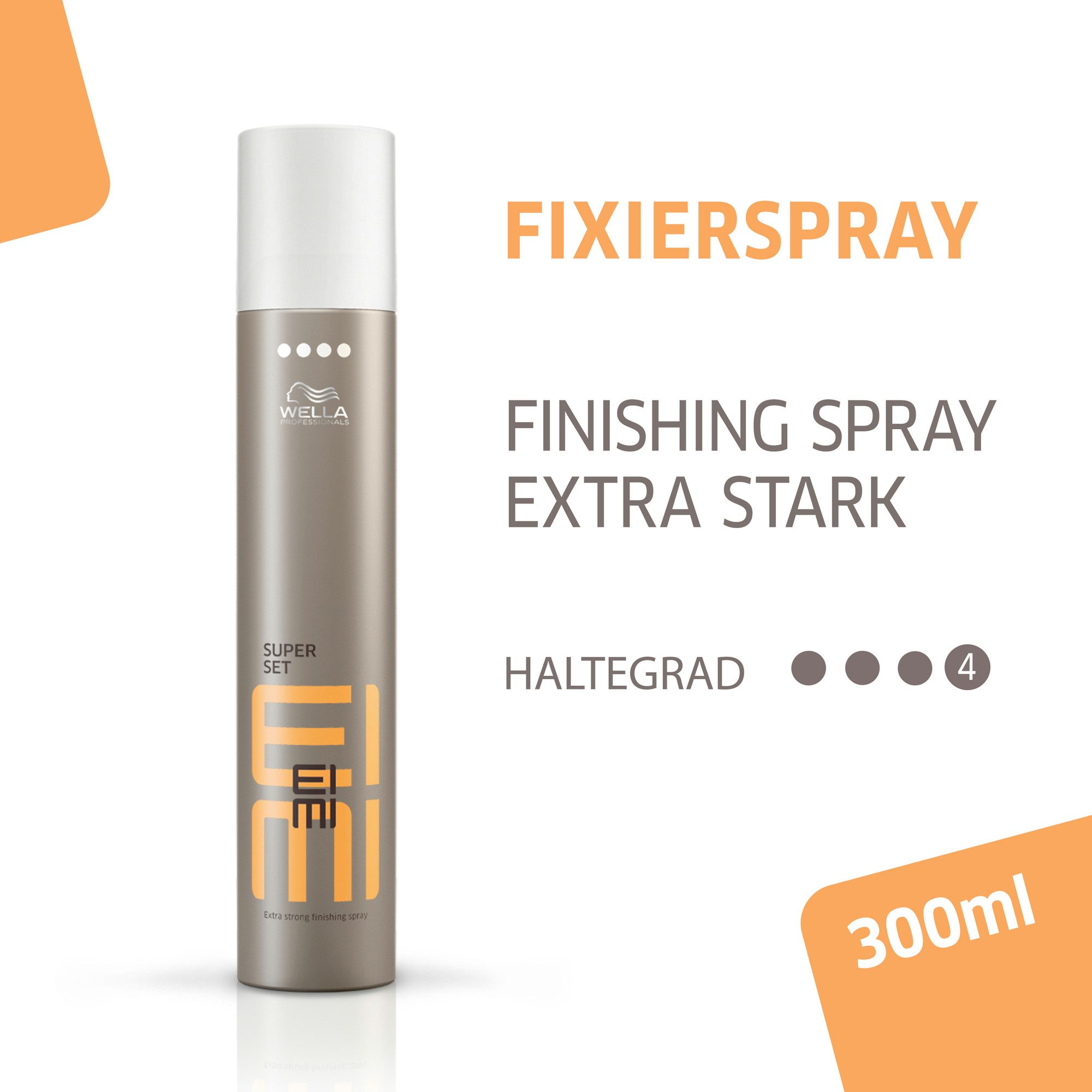 Wella Professionals Haarspray EIMI SUPER SET, starker Halt, schützt vor UV-Strahlung und Hitzeschäden