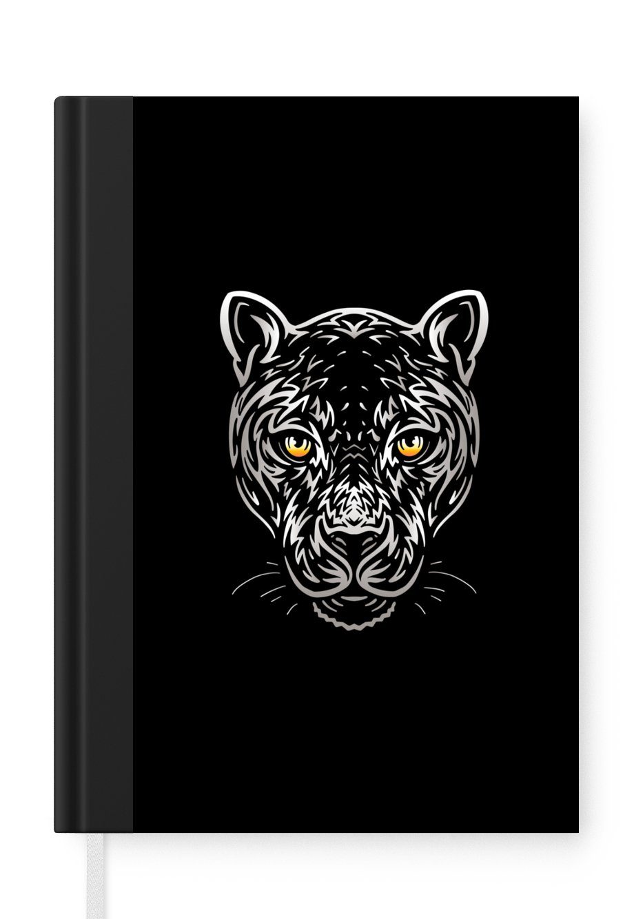 MuchoWow Notizbuch Tiger - Bild - Tier, Journal, Merkzettel, Tagebuch, Notizheft, A5, 98 Seiten, Haushaltsbuch | Notizbücher