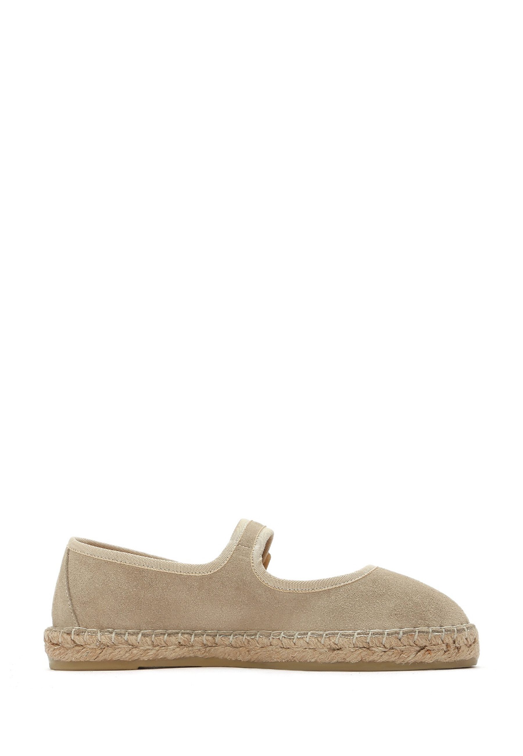 Derimod Espadrilles aus Wildlederimitat Lederfutter, Absatz 2 cm