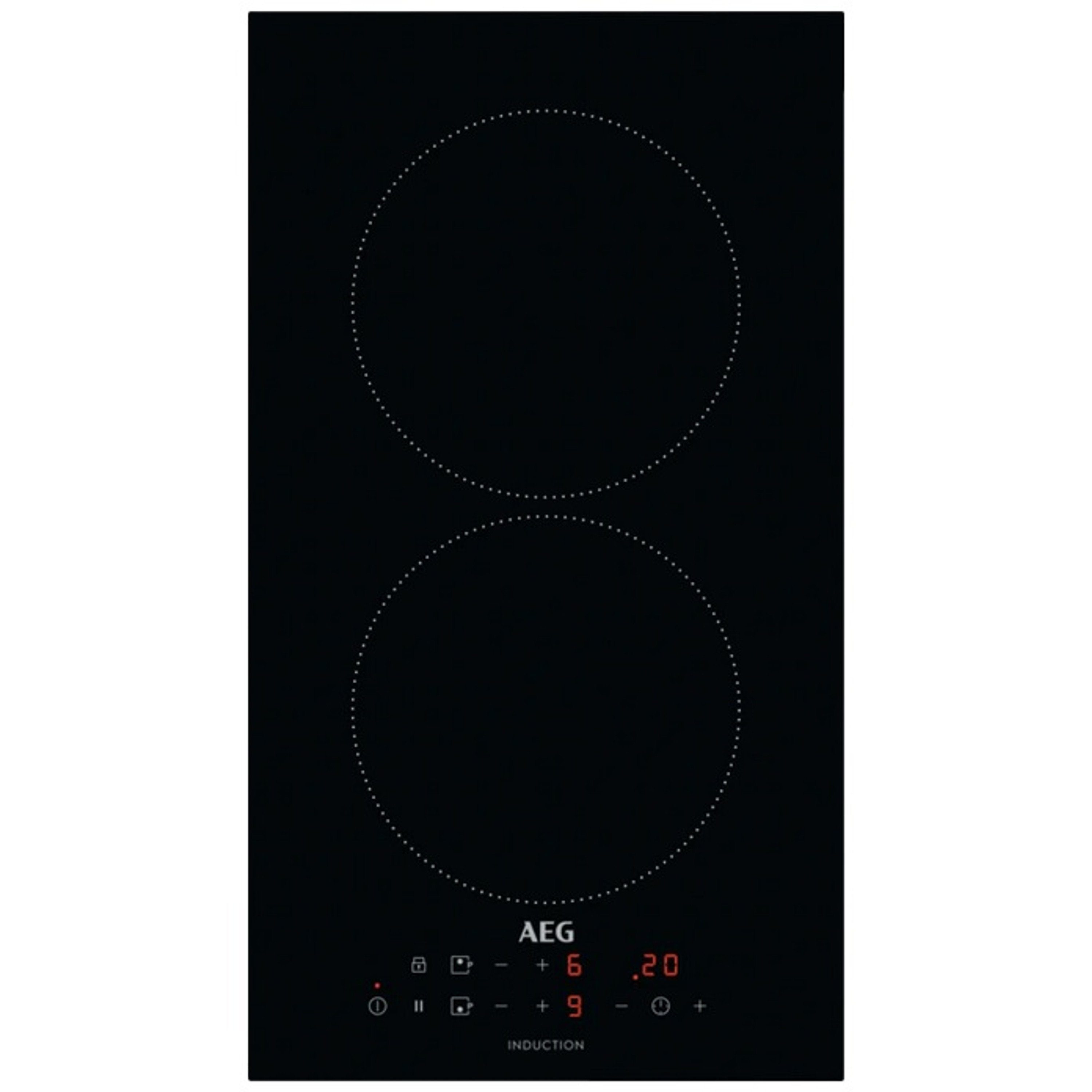 AEG Induktions-Kochfeld IKB32300CB, Power-Funktion für jede Kochzone,  Pause-Funktion, Topferkennung, OptiHeat Control - 3-stufige  Restwärmeanzeige, OffSound Control