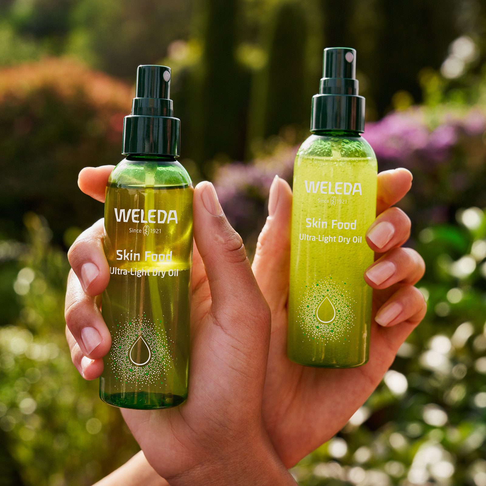 WELEDA Körperöl SKIN FOOD ULTRA-LIGHT DRY OIL, intensive Feuchtigkeit, für einen sofortigen Glow