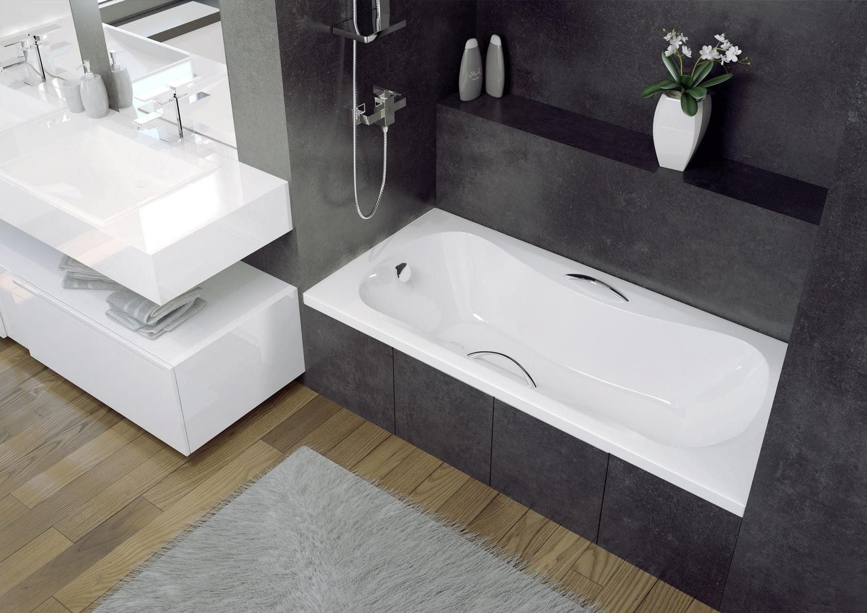 Xlmoebel Badewanne Acrylbadewanne in Weiß mit modernem Design, Hergestellt in Europa