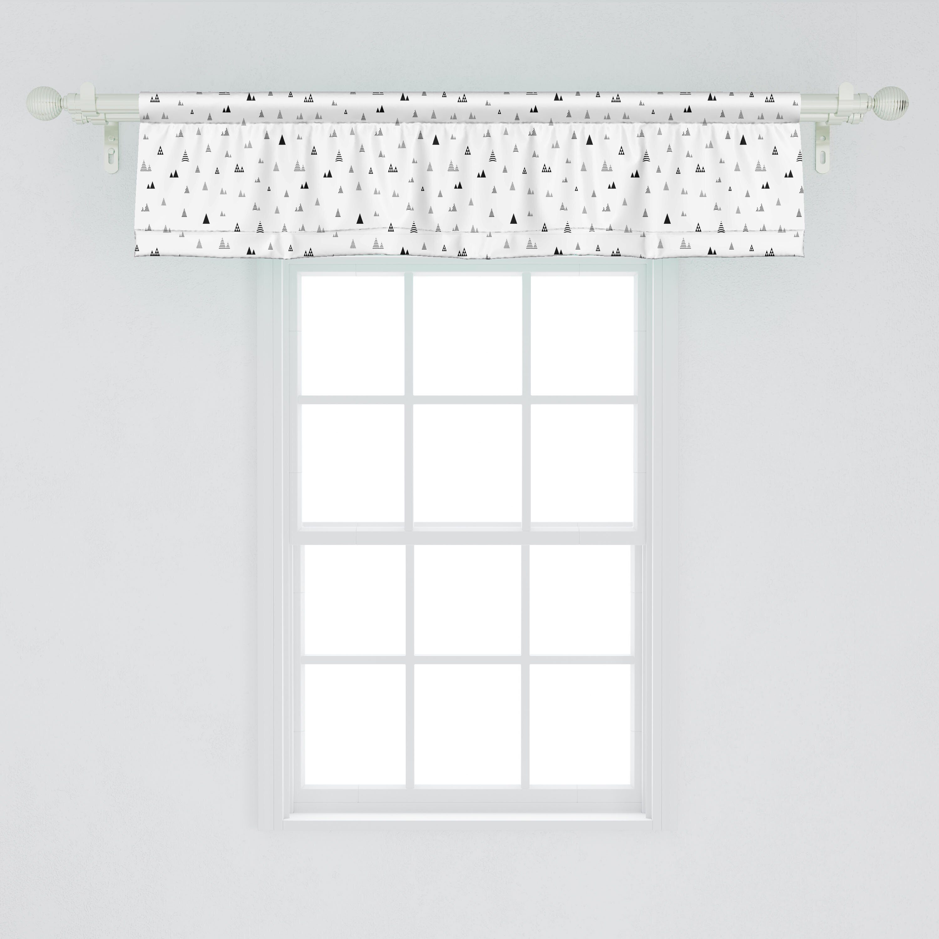 Dreieck Volant Dekor Scheibengardine Schlafzimmer Vorhang Küche mit Abakuhaus, für Stangentasche, Microfaser, Kleines Abstrakt