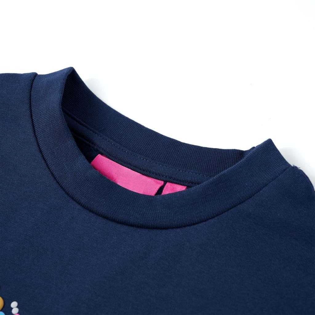 vidaXL Sweatshirt Kinder-Sweatshirt Marineblau 128 – Bild 3 von 5